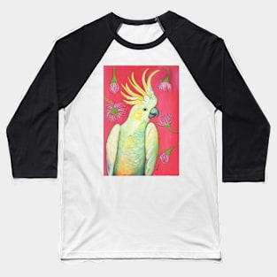 Cockatoo and gum blossoms Baseball T-Shirt